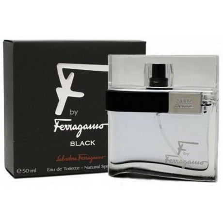 F by Ferragamo Black by Salvatore Ferragamo for Men Eau de Toilette Spray 1.7 oz