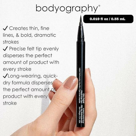 Bodyography On Point Liquid Liner Pen Jet Black