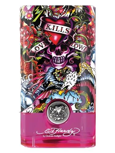 Hearts & Daggers by Ed Hardy for Women Eau de Parfum Spray 3.4 oz