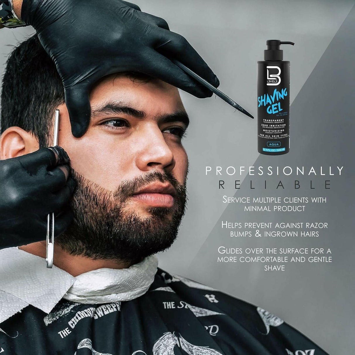 L3VEL3 Aqua Shaving Gel 16.9 oz