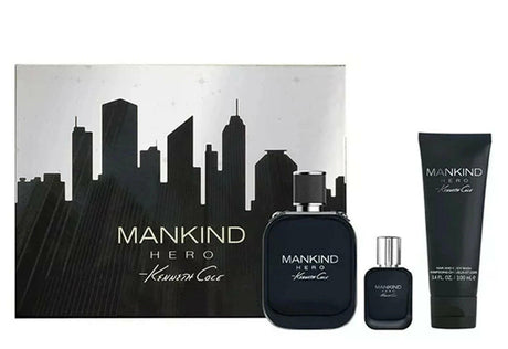 Mankind Hero by Kenneth Cole Fragrance for Men 3 Piece Gift Set