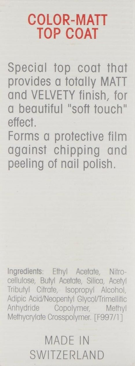 Mavala Color-Matt Top Coat 0.3 oz