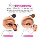 Bodyography Epic Brow 2-in-1 Clear Brow Gel - Brown