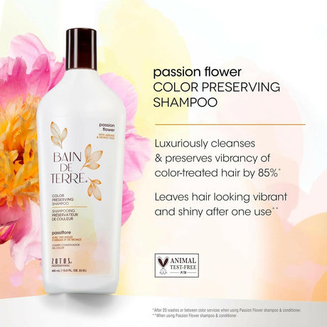 Bain de Terre Passion Flower Color Preserving Shampoo 13.5 oz