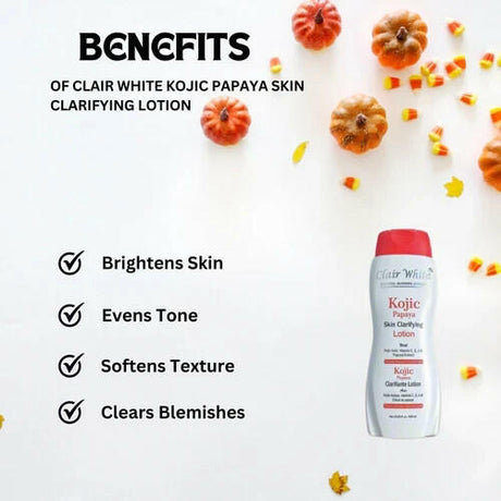 Clair White Kojic Papaya Skin Clarifying Lotion 16.8 oz