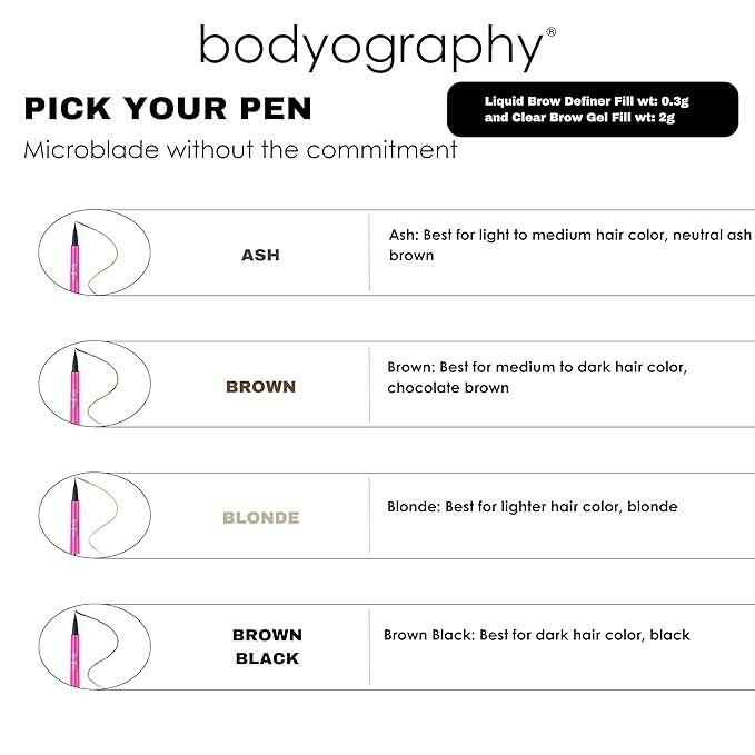 Bodyography Epic Brow 2-in-1 Clear Brow Gel - Brown