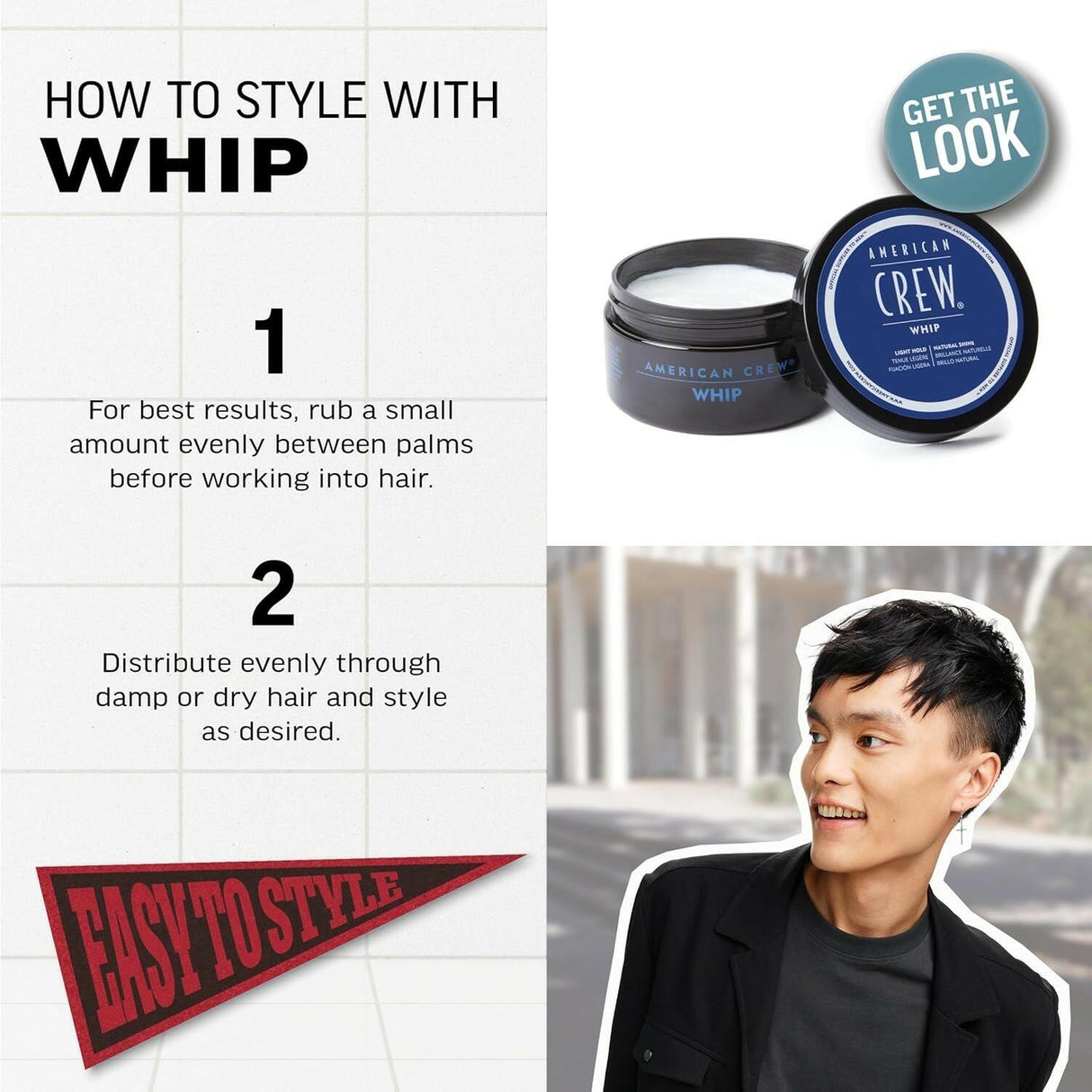 American Crew Whip Styling Cream 3 oz